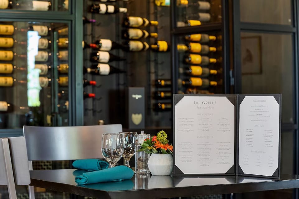 Savor a candlelit dinner with curated wines close by.