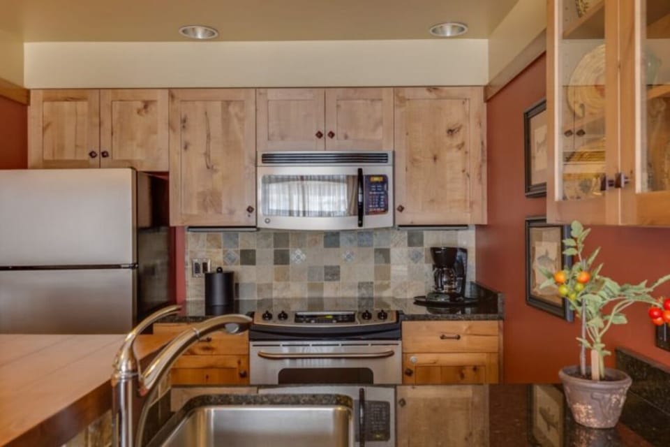 Cook together with full appliances and generous counter space.