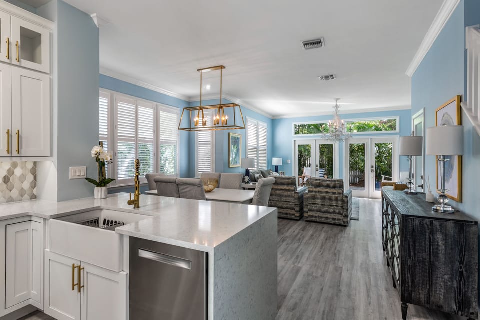 Gorgeous open concept for easy entertaining.