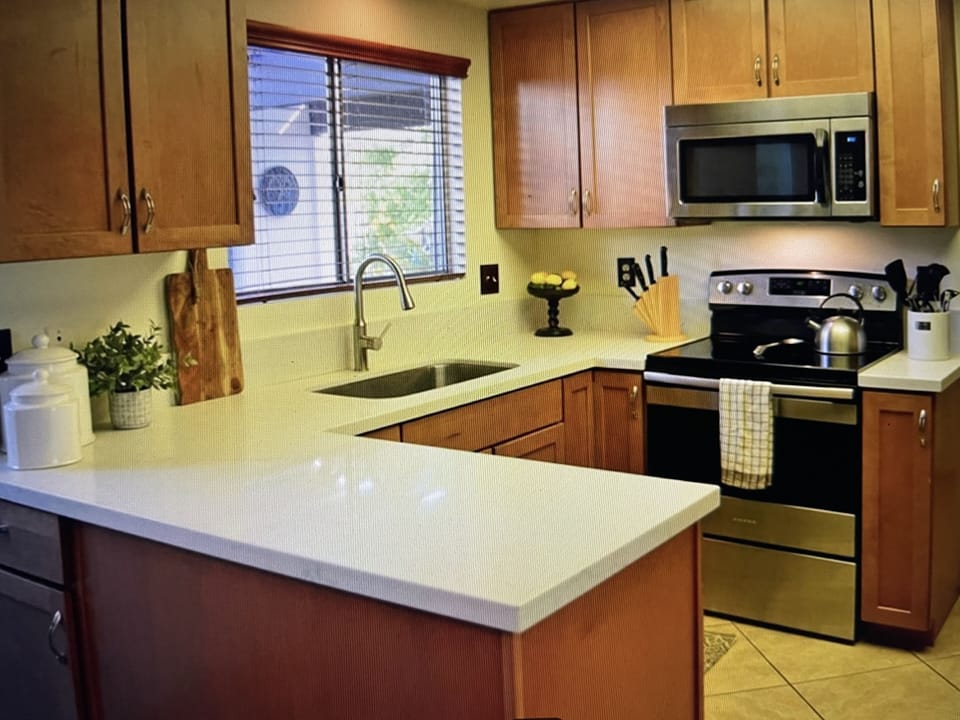 Well stocked, updated kitchen 