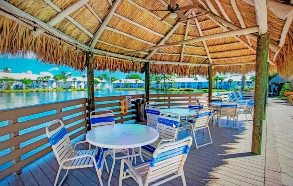 Pool, cabanas and clubhouse with kitchen, bathrooms and grills