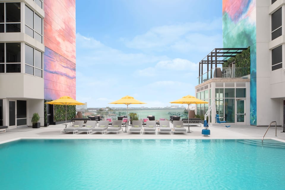 Unwind on the rooftop terrace with sunset views and fire table.