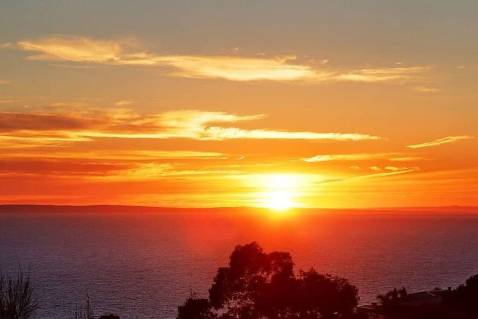 Sunset view from the balcony