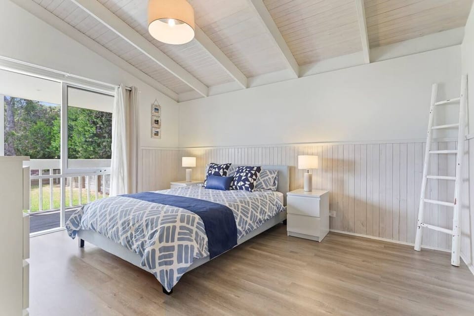 Comfy Bed with Garden View