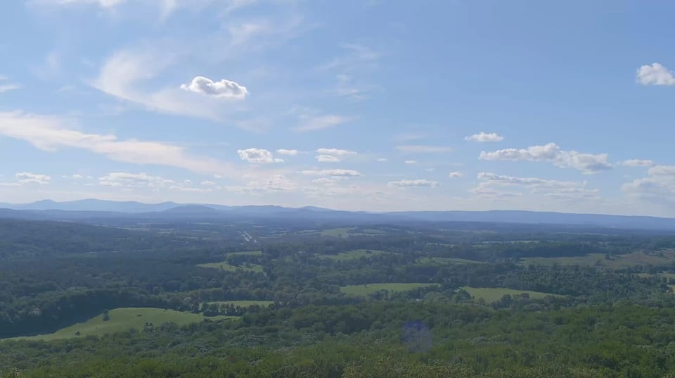 Views from the top of the mnt.  It's a good hike to get there - but worth it!