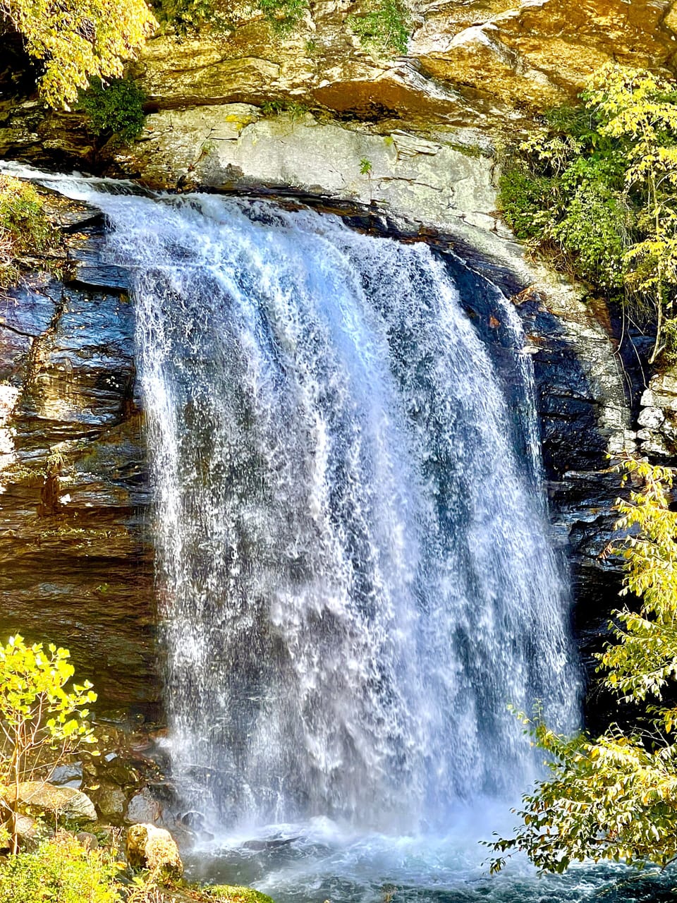 Looking Glass Waterfalls in Pisgah Forest