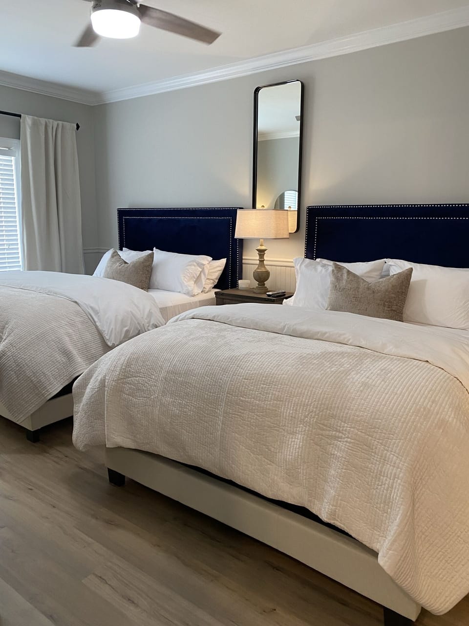 Two luxurious queen sized beds 