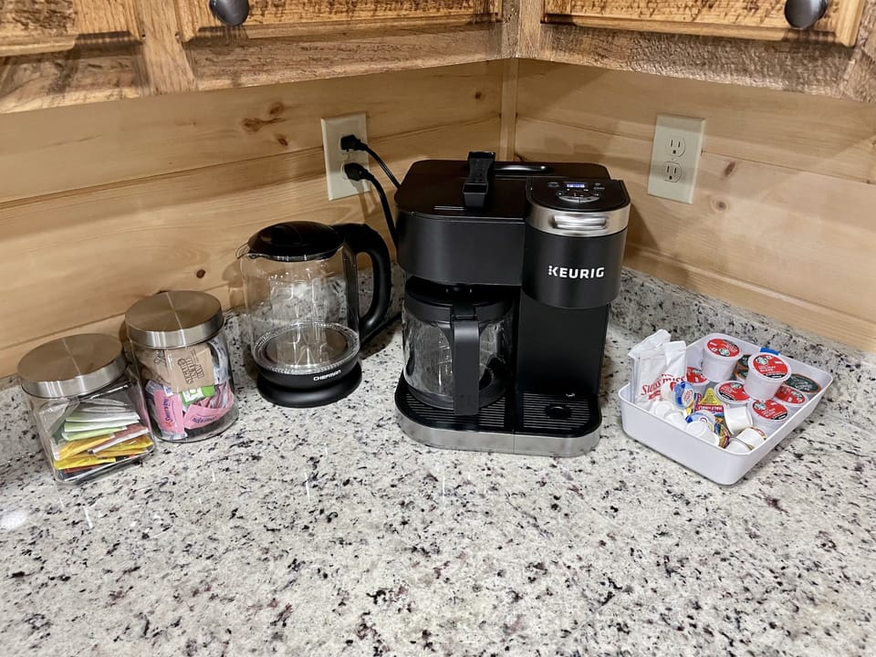 Coffee/Tea center- bring your favorite coffee or pods. 