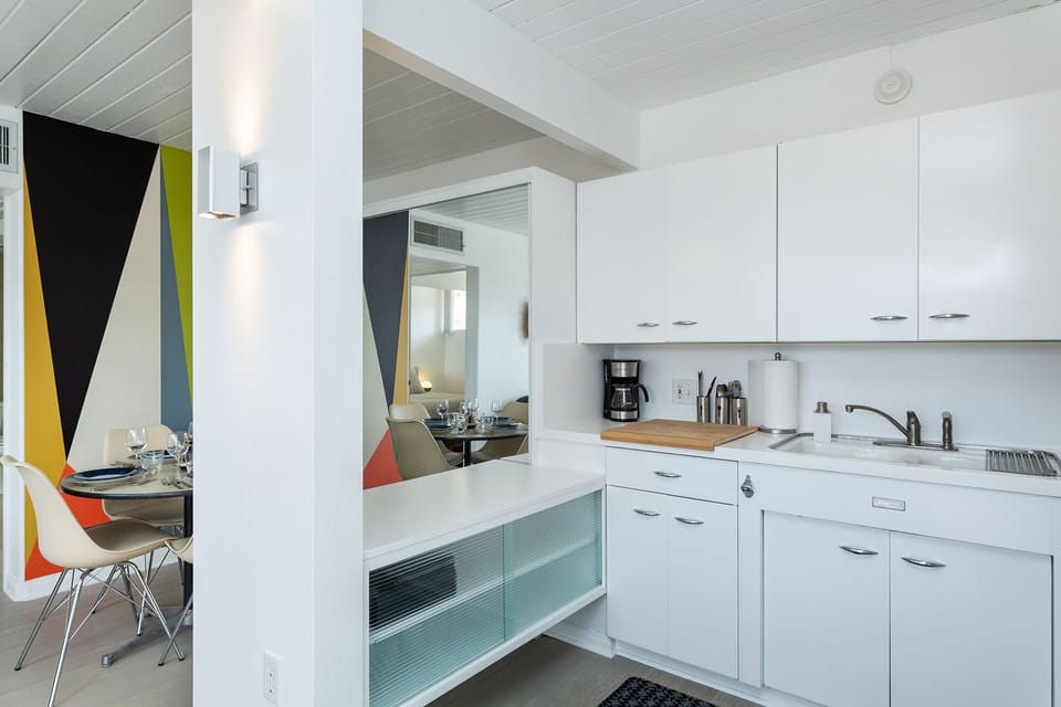 Kitchen and adjacent dining area
