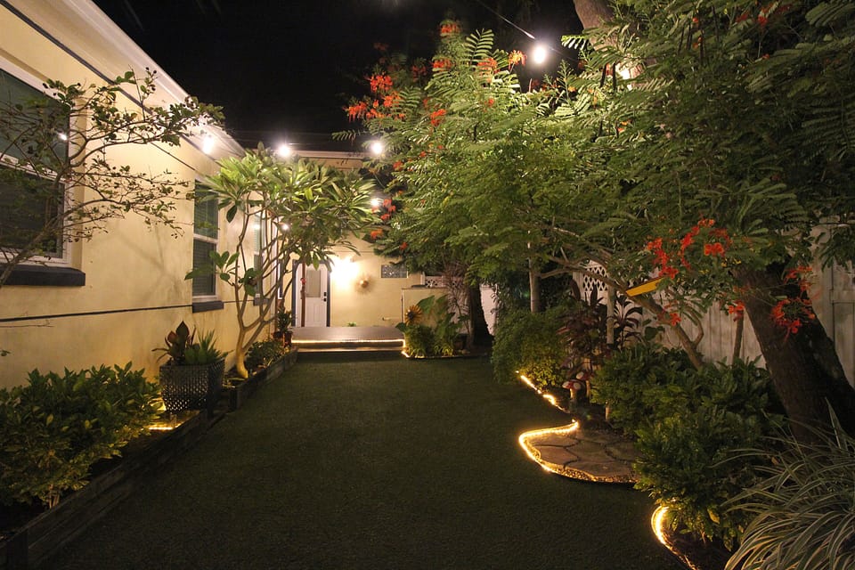 Feel free to dance underneath the cafe lights (& stars) on your way home...