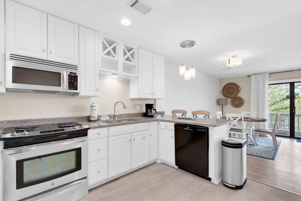 Kitchen to dining view