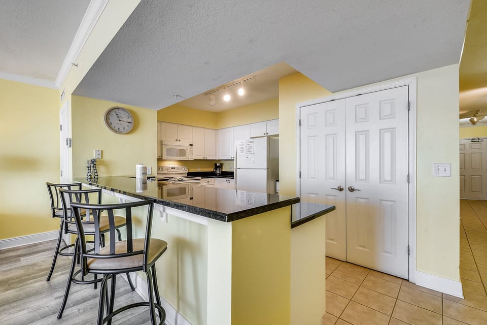 Full Size Kitchen with Bar Seating