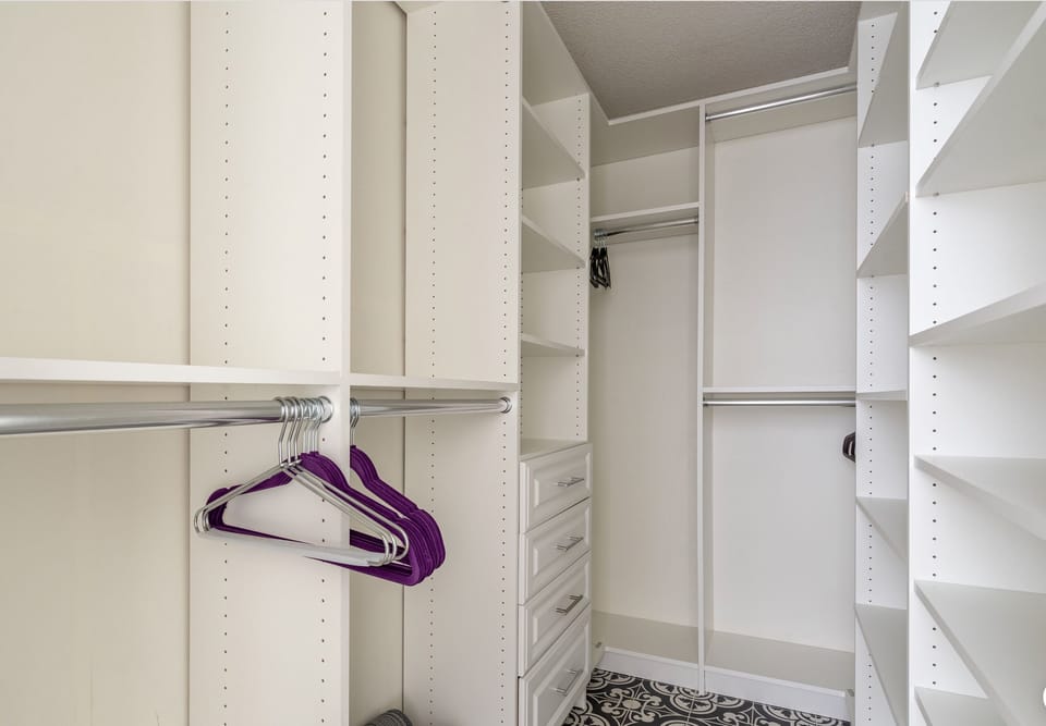 Master walk-in closet
