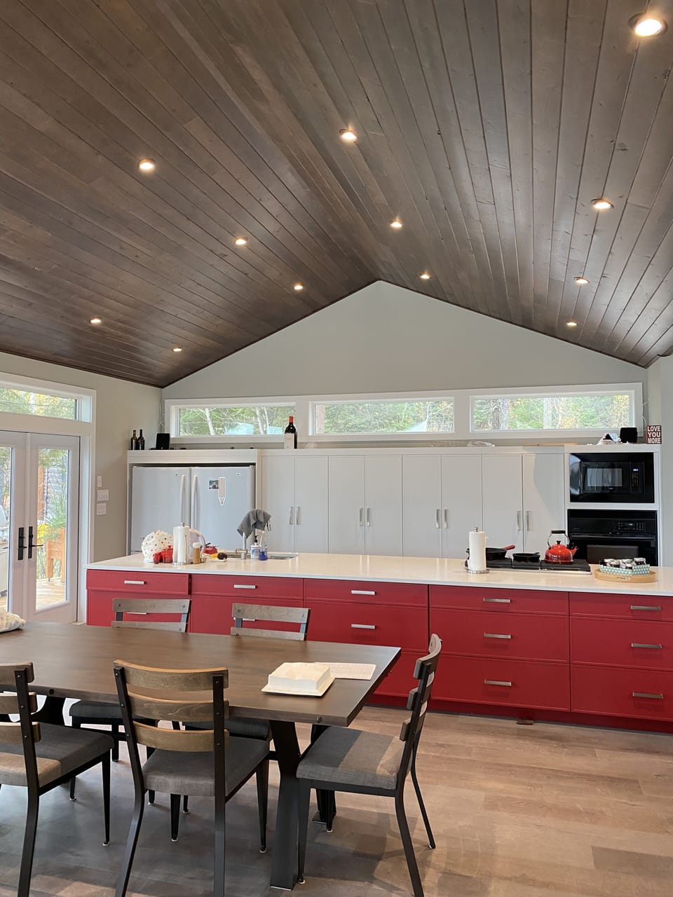 Open Kitchen with large dining table