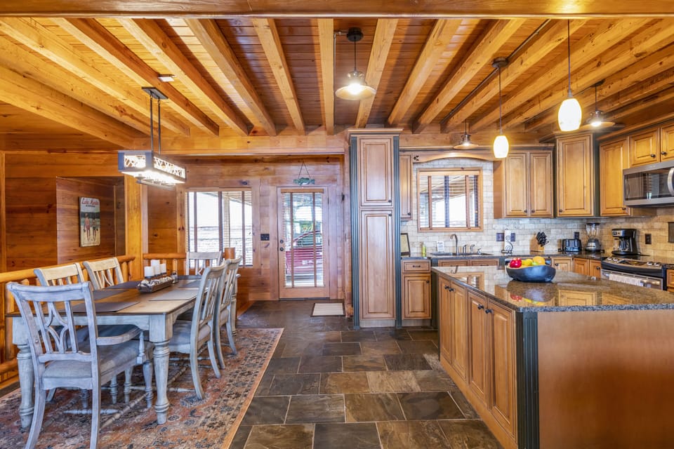 Dining and kitchen area