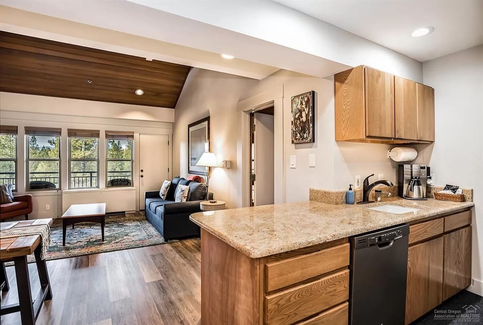 Kitchen and living area