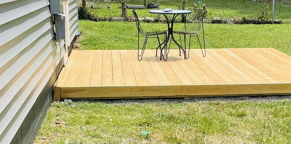 Backyard deck