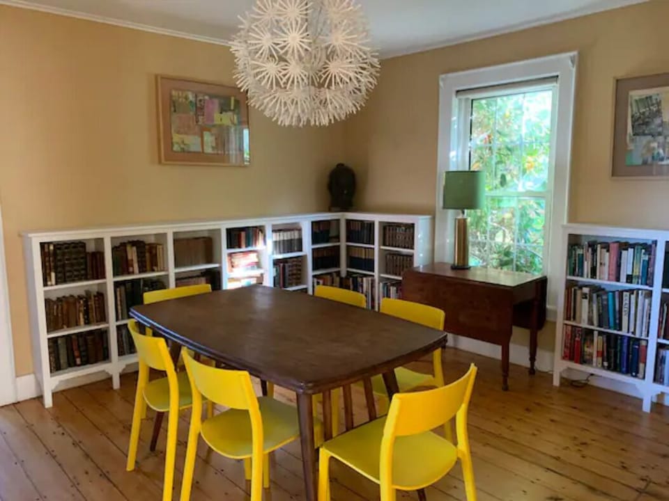 Dining room and library