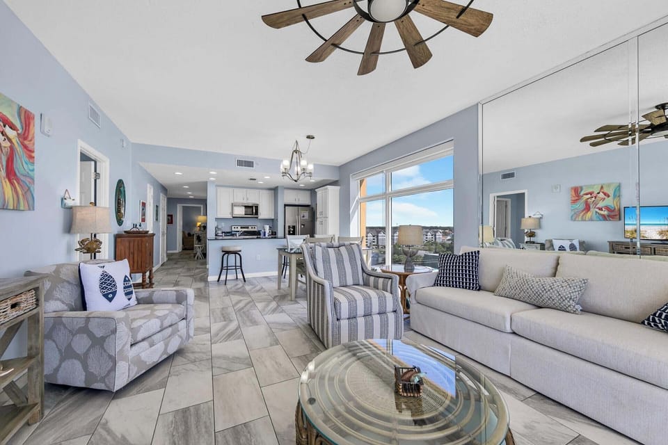 Plenty of seating in the living room