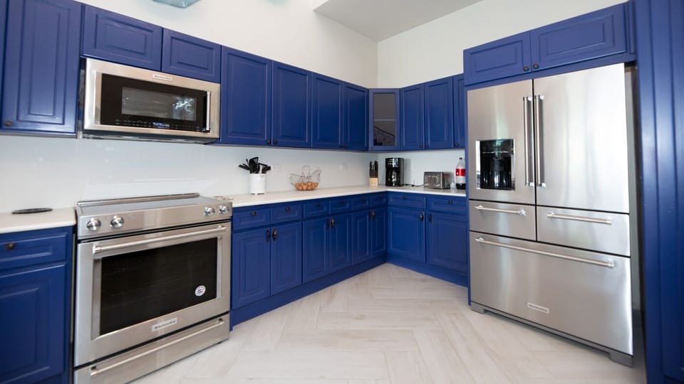 Kitchen with top of the line stainless steel appliances