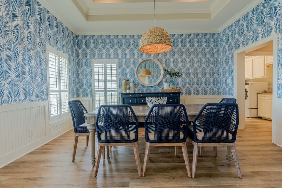 Formal dining room provides perfect space to share meal and memoreis