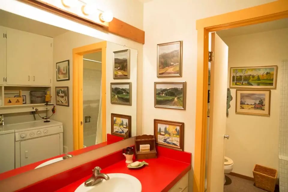 Vanity and Sink.