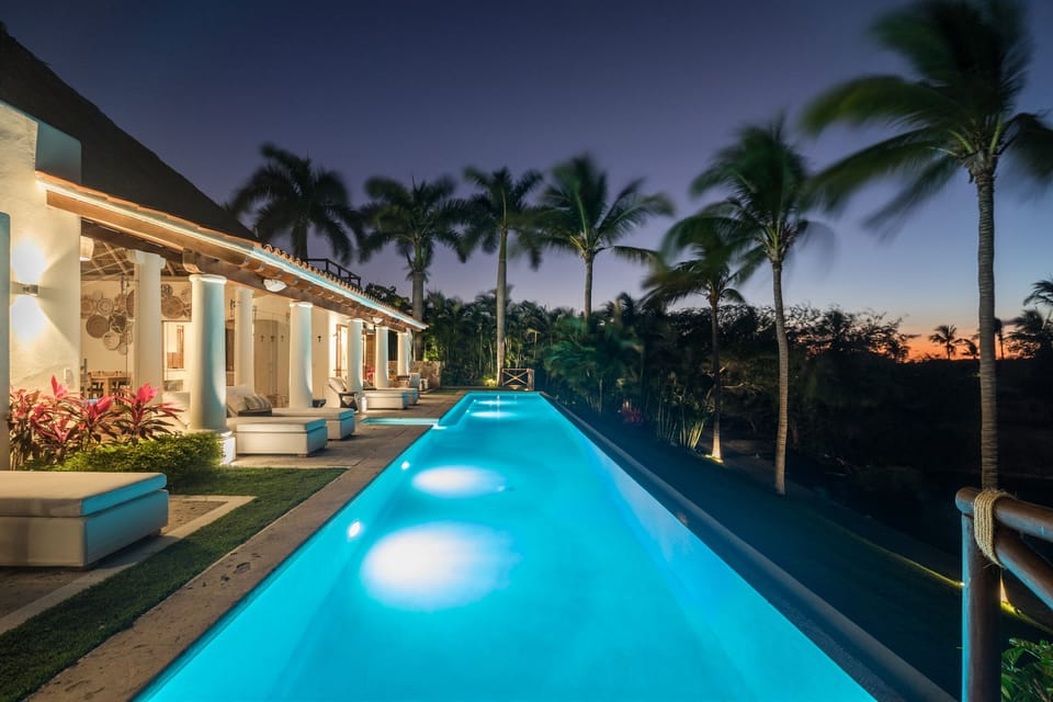 Poolside in the Evening