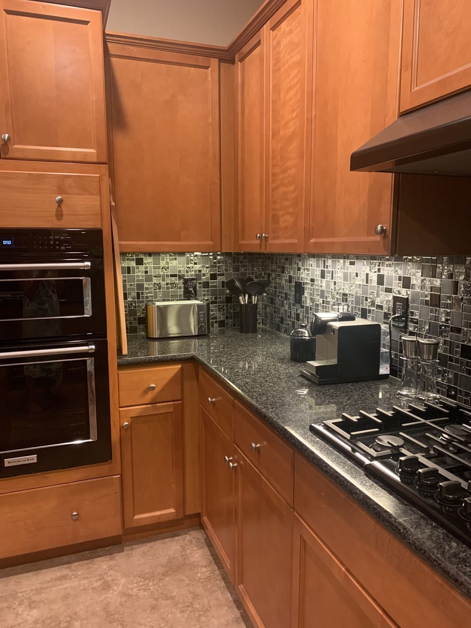 Fully stocked kitchen