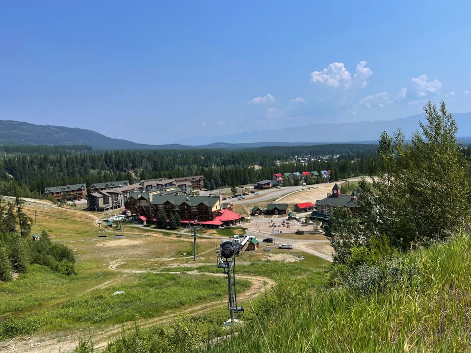 Short walk to the main ski run