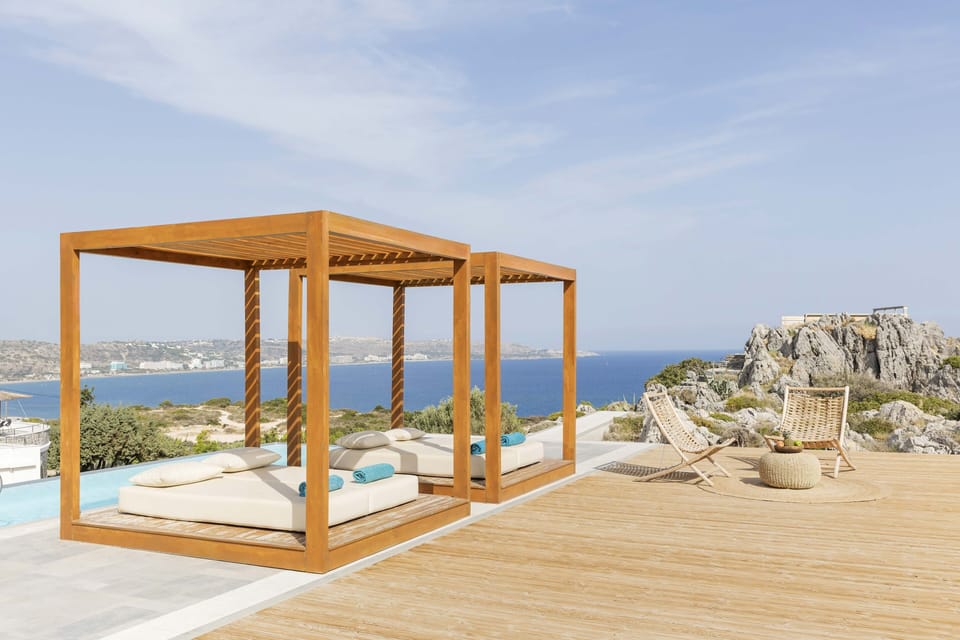 This Luxury Retreat is an architectural gem in Rhodes.