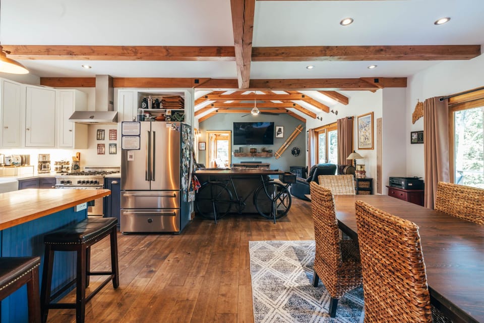 The open concept of our house allows your family to all be together.