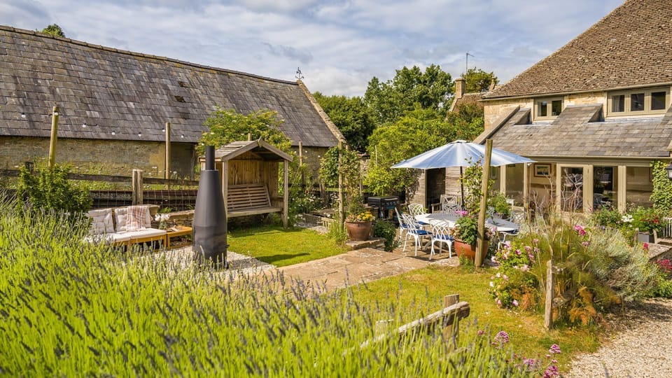 Relax in the serene three tiered garden amongst nature.