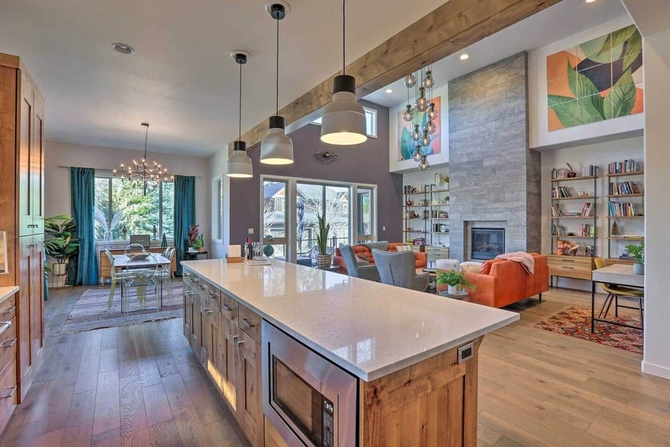 Fully stocked chefs kitchen