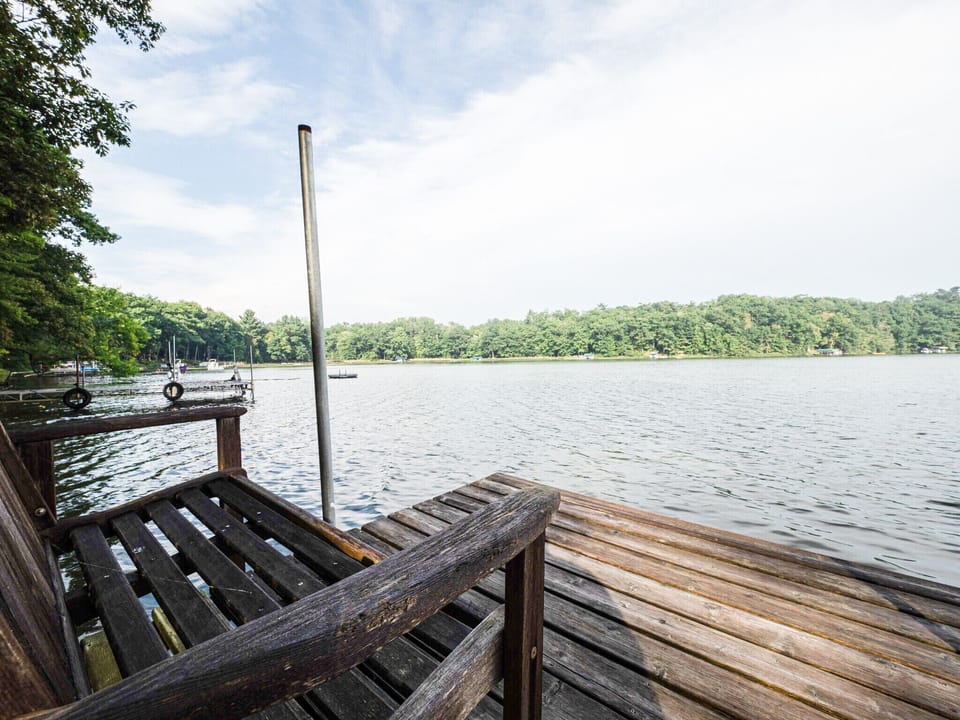 North pipe lake.   Pontoon may be available for separate rental.