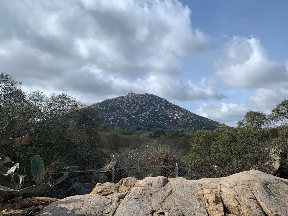 View of Mt. Woodson from property