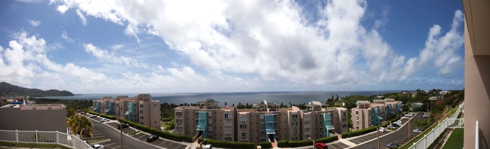 Sea view from the balcony and every room in the condo