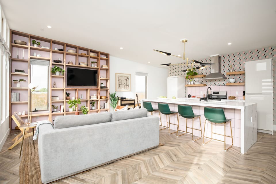 Open floor plan.