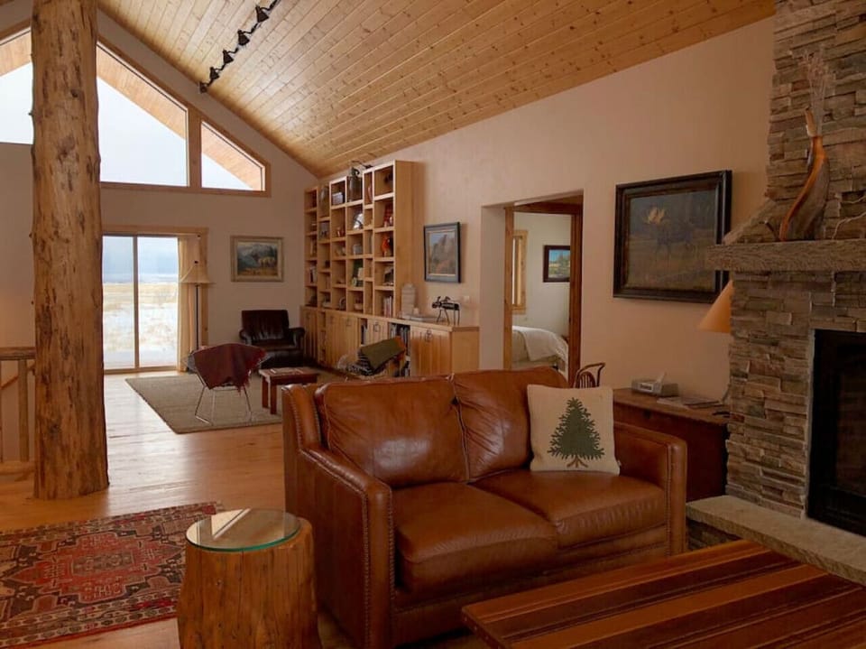 Main Floor Living Room with Fireplace