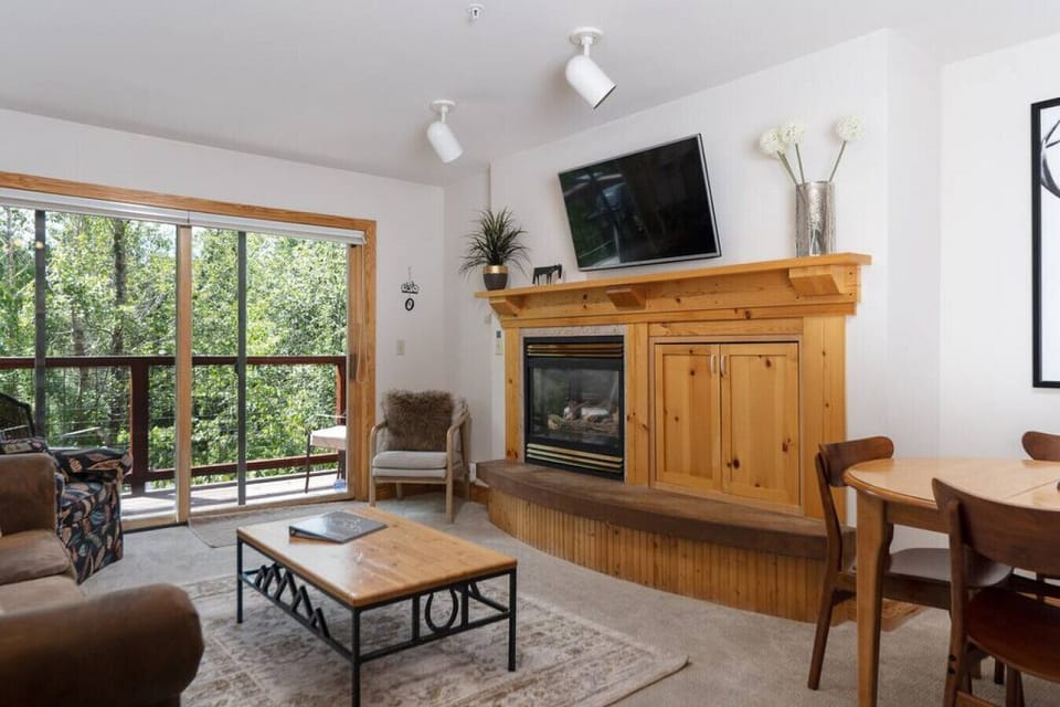 Living Room With Big Screen TV
