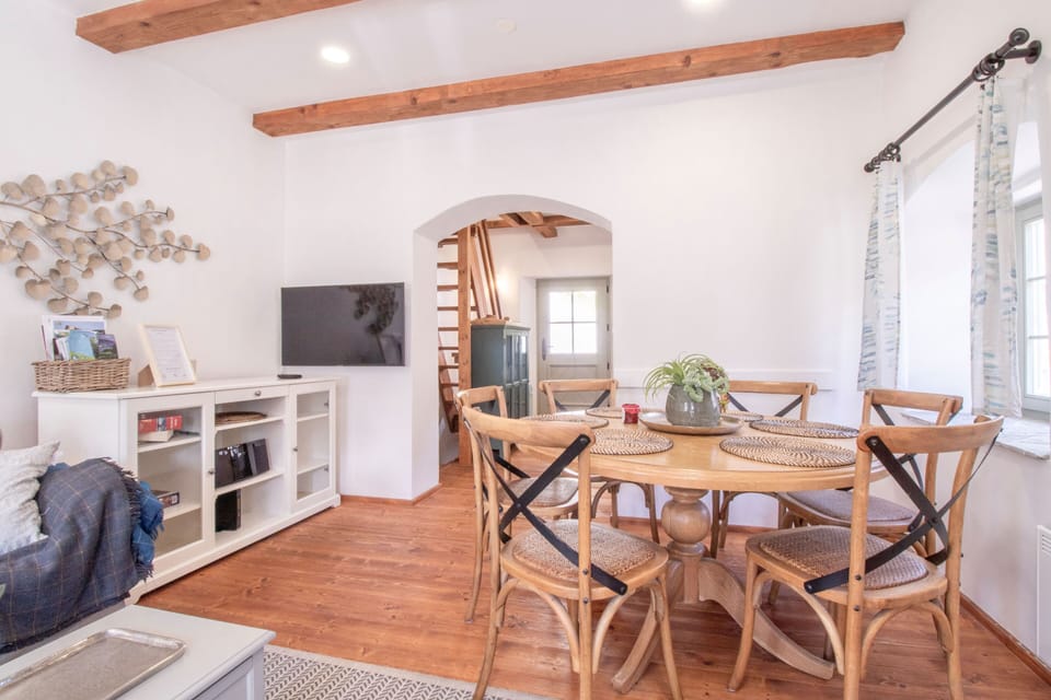 Dining area and tv