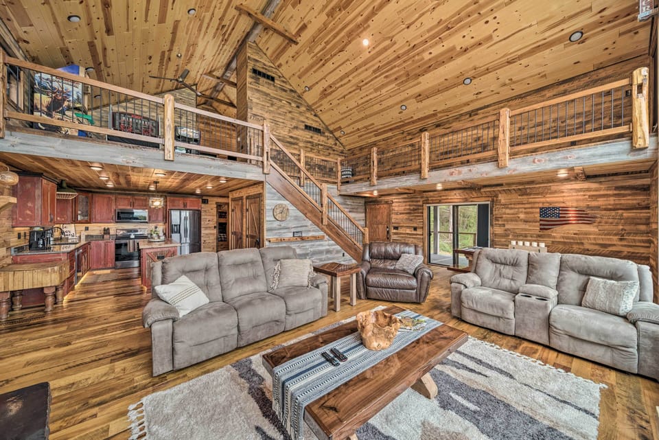 Living Room | Wood-Burning Fireplace