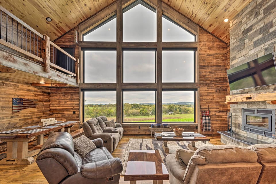 Galena Vacation Rental | 3BR | 2BA | 2,100 Sq Ft | Stairs Required for Access