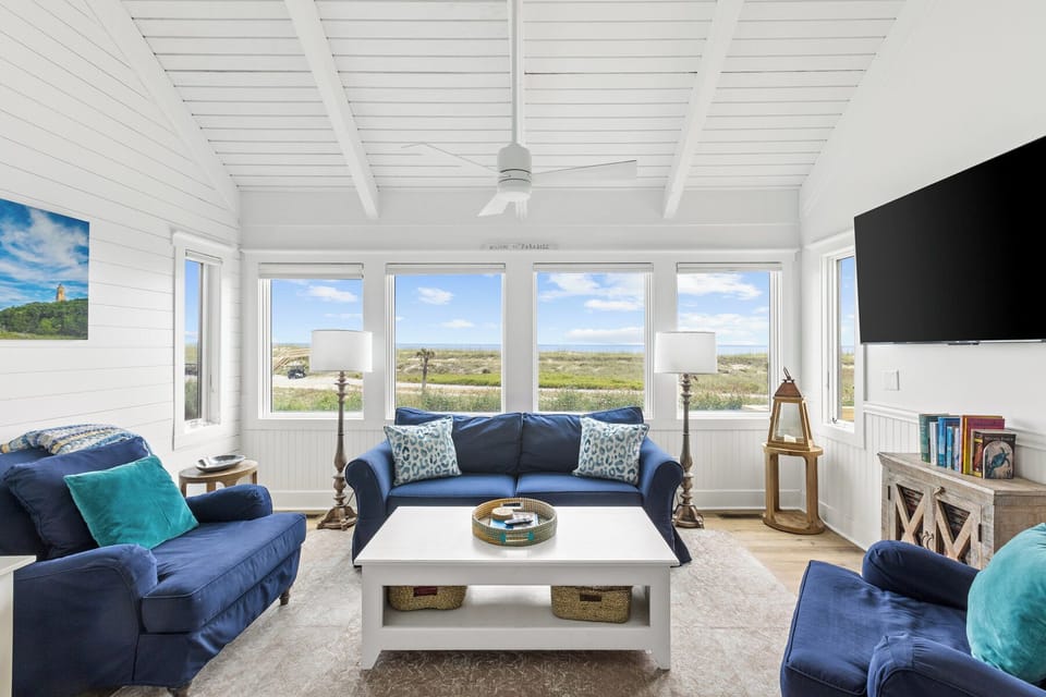 Living Room with Ocean Views