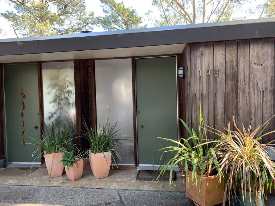 Parking is hard to come by in Sausalito but-we have 2 spaces plus an EV charger