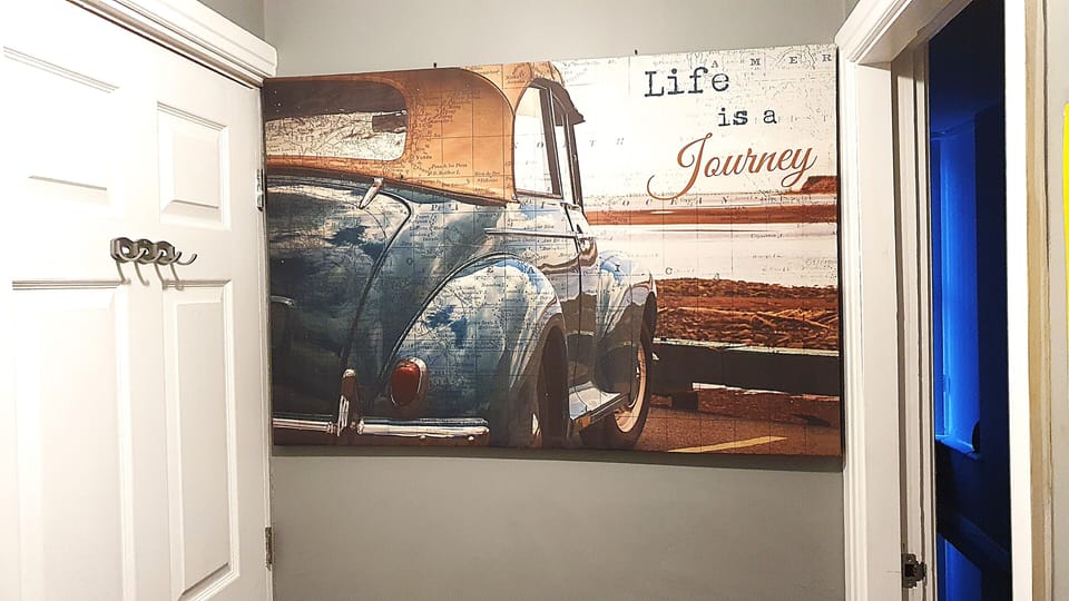 Entrance area, The Savile, Life is a Journey, enjoy.