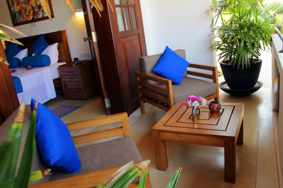 Balcony Area for the 2 Deluxe Rooms and 1 Deluxe Apartment in the first floor