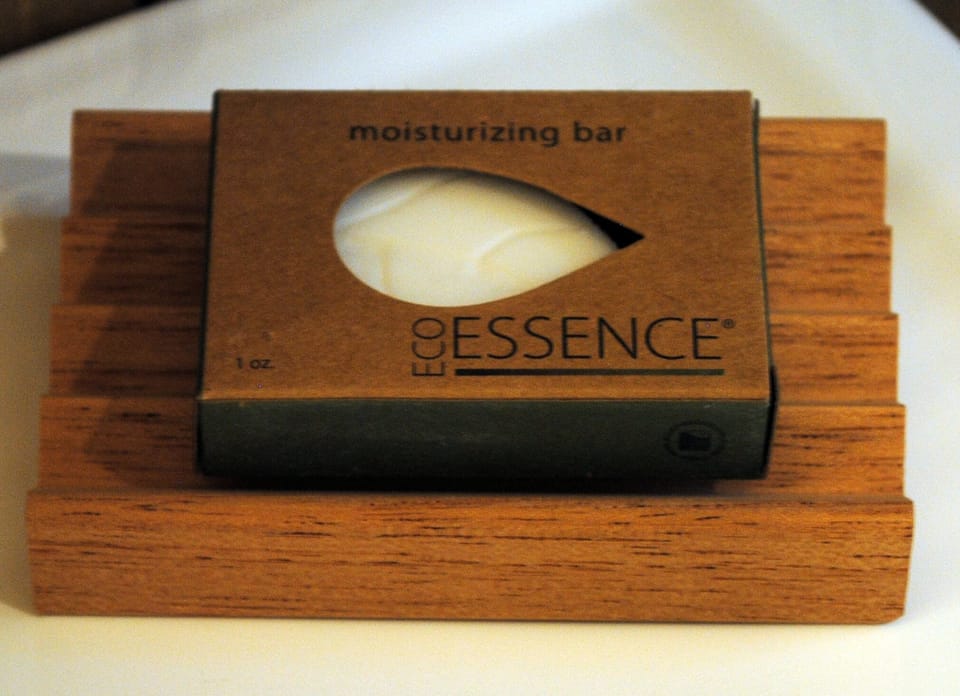 Each bathroom has a bar of soap