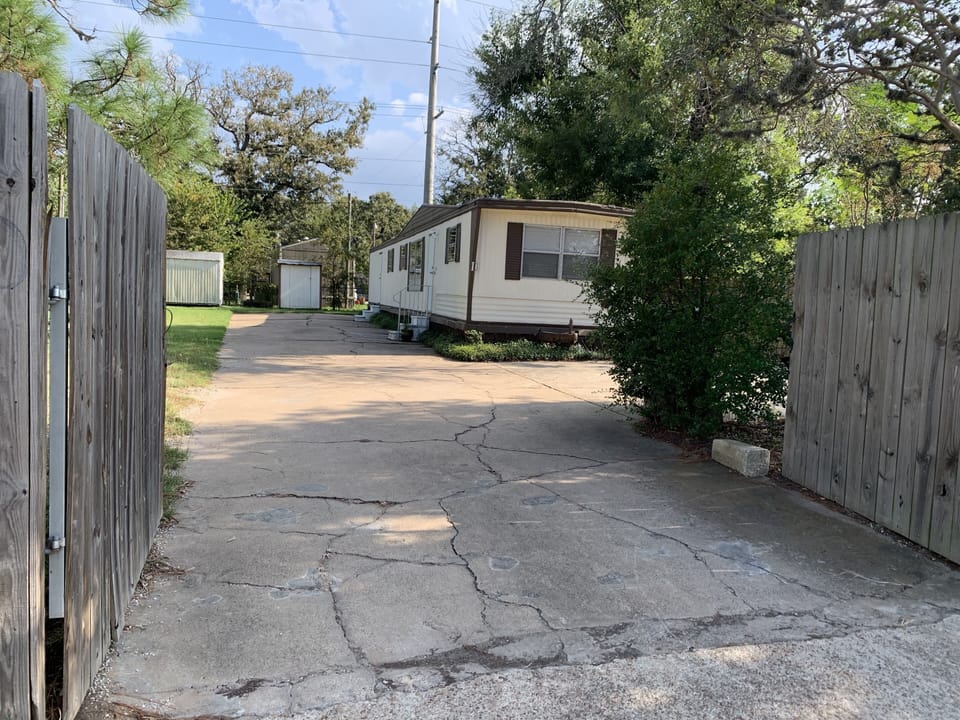 Private gated yard