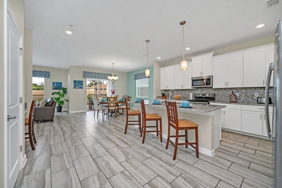 View of the kitchen area