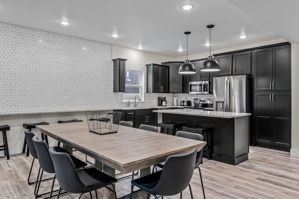 Main level kitchen with island